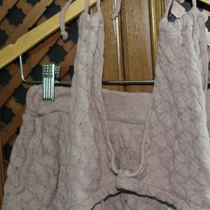 FP Pink Beach Halter Top and Short set